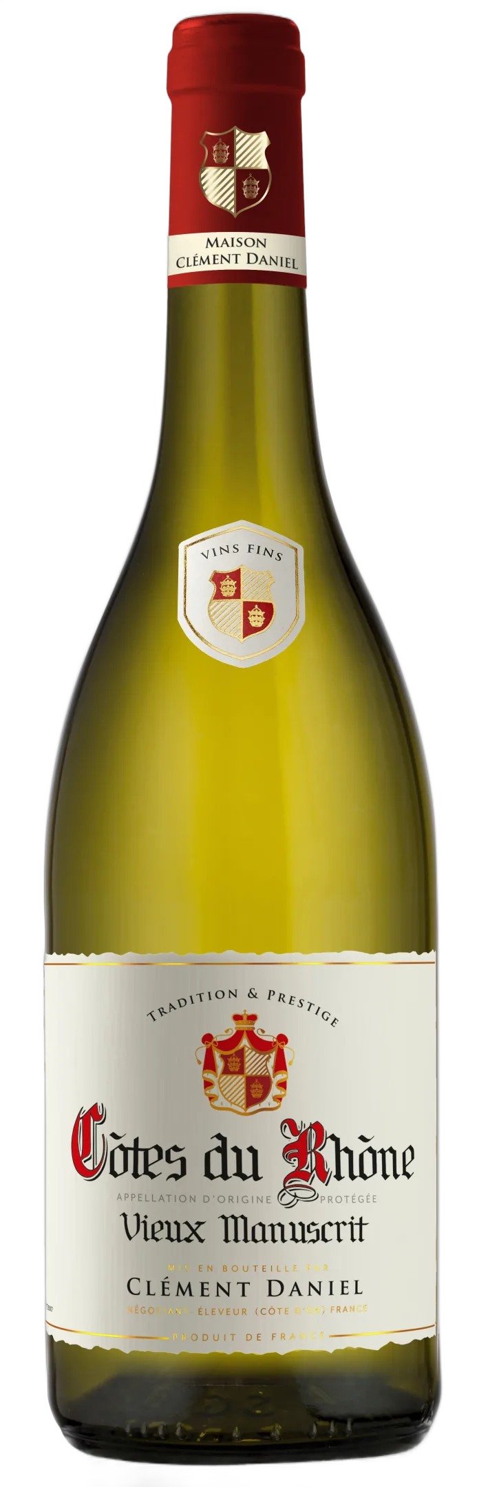 Clement Daniel Vieux Manuscrit Cotes du Rhone Blanc
