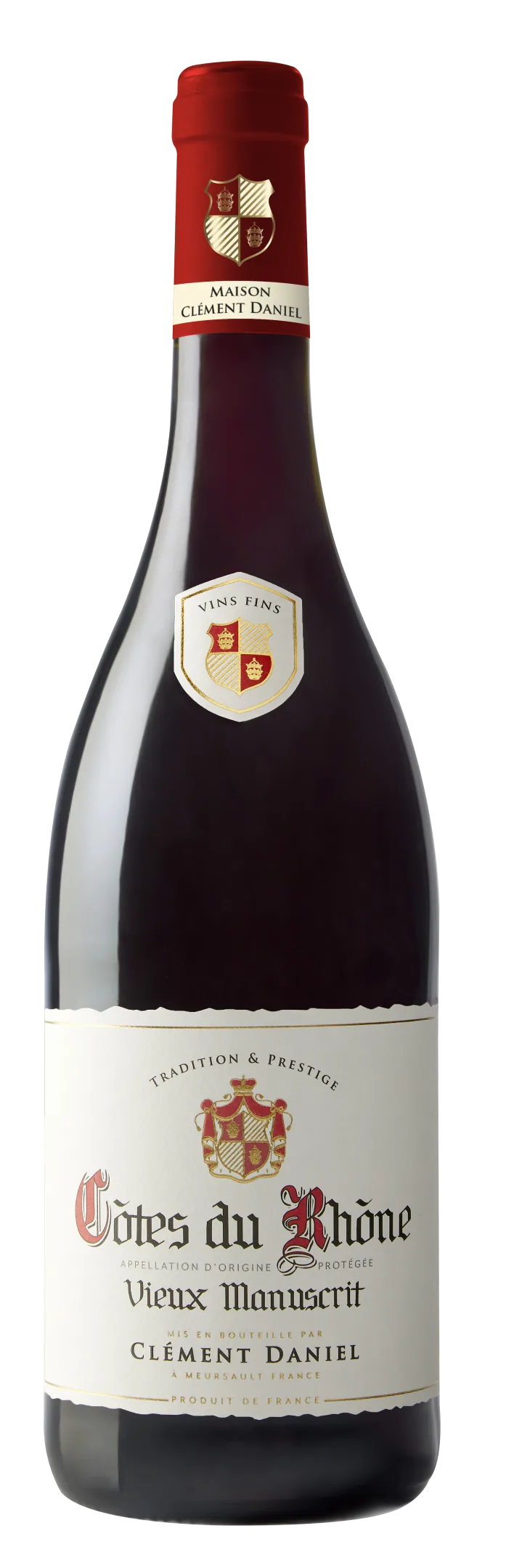 Clement Daniel Vieux Manuscrit Cotes du Rhone Rouge