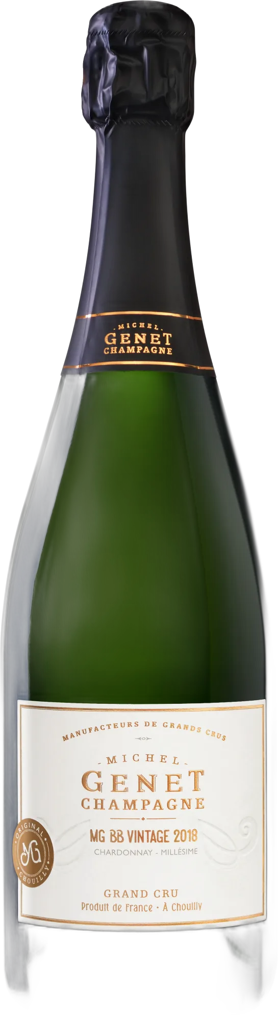 Michel Genet Blanc de Blancs Brut-Esprit Champagne Grand Cru Vintage 2018