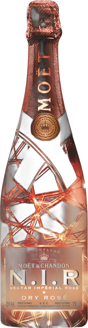 Moet & Chandon NIR Dry Rose Champagne met LED light