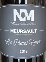 Maison Nicolas Morin Meursault 'Les Peutes Vignes' 2018